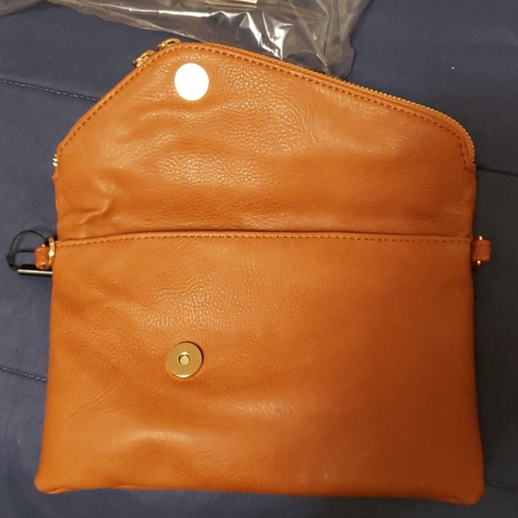 Versatile Tanned Leather Envelope Wristlet/Clutch - Picture 6 of 8